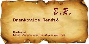 Drenkovics Renátó névjegykártya